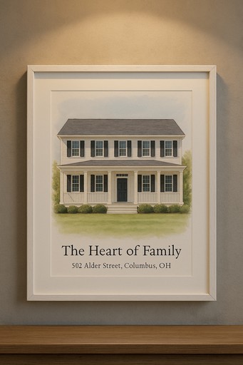 House portrait transformation